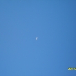 Rno 8.50 hod., Msc na jedn a Slunce na druh stran jasn oblohy